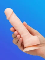 Lifelike Lover Luxe Realistic Silicone Dildo 6 Inch White - Image 2