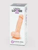 Lifelike Lover Luxe Realistic Silicone Dildo 6 Inch White - Image 7