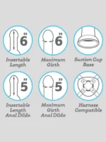 Lifelike Lover Ultra Realistic Double Penetrator Suction Cup Dildo 6 Inch - Image 5