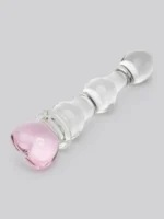 Lovehoney Beaded Heart Sensual Glass Dildo 6 Inch - Image 2