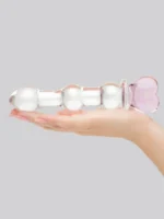 Lovehoney Beaded Heart Sensual Glass Dildo 6 Inch - Image 3