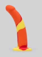 Lovehoney Curved Silicone Suction Cup Dildo 7 Inch Orange - Image 2