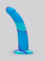 Lovehoney Curved Silicone Suction Cup Dildo 7 Inch Blue - Image 2