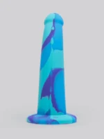 Lovehoney Curved Silicone Suction Cup Dildo 7 Inch Blue - Image 3