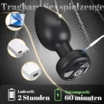 silicone vibrating anal plug