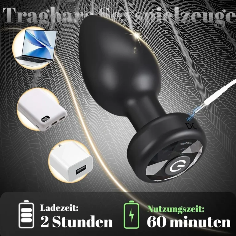 silicone vibrating anal plug