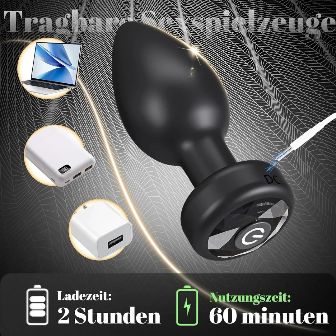 silicone vibrating anal plug