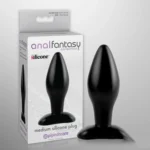 Anal Fantasy Medium Silicone Butt Plug - Image 2